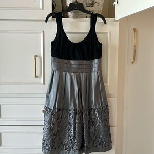 Black and gray dress